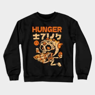 hunger pizza, zombie pizza Crewneck Sweatshirt